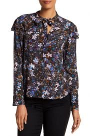 Rachel Roy Tied Up Patterned Blouse at Nordstrom Rack